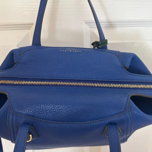 Tory Burch electric blue small Peri shoulder bag with removable strap - Picture 7 of 10